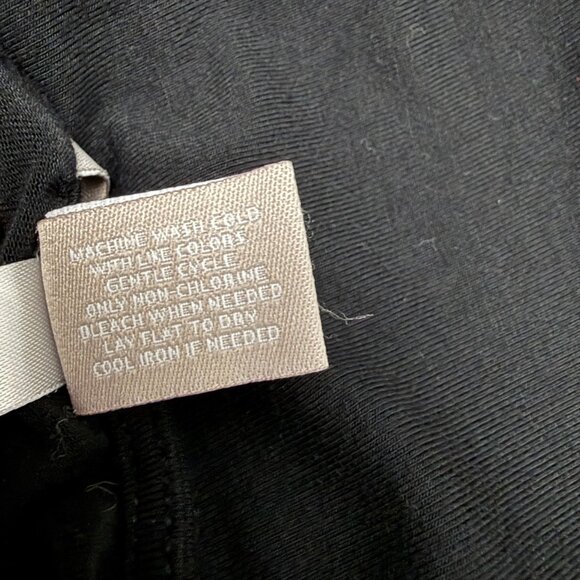 Chico's 2 L Tiered Stretchy Knit Bandage Style Top Black Long Sleeve Rayon Blend - Picture 7 of 10